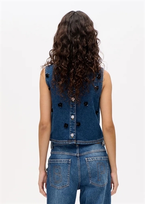 Madine top Denim Sequince Flower Baum Und Pferdgarten 